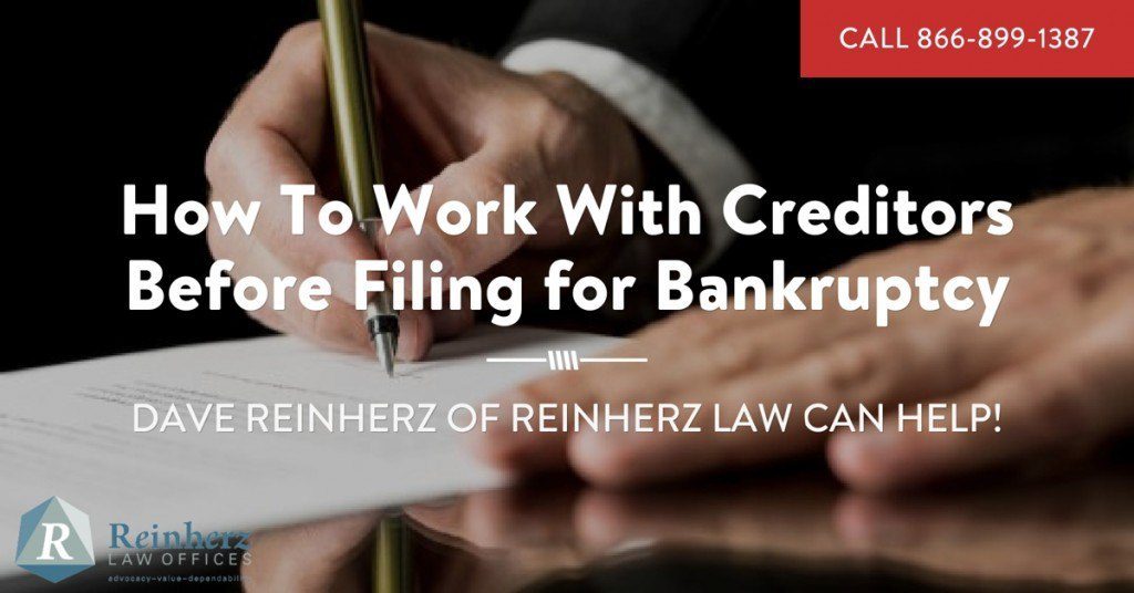 How To Work With Creditors Before Filing for Bankruptcy in South Jersey